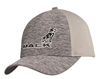 Mack Trucks Heather Grey Performance Embroidered Mack Logo Trucker Cap/Hat