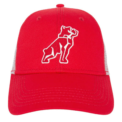 Mack Trucks Embroidered Bulldog Logo Red w/mesh Trucker Cap/Hat