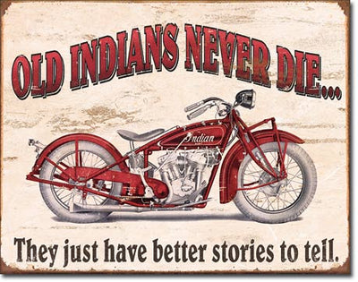 Indian Better Stories Metal Sign