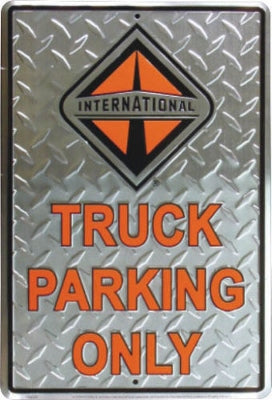 International Parking Only Metal Sign