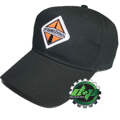 International Trucks Black Twill lightweight trucker snap back hat ball cap