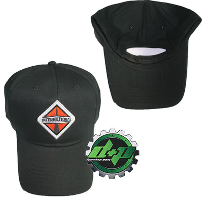 International Trucks Black Twill lightweight trucker snap back hat ball cap