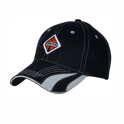 International Trucks Cap - Reflective Safety Stripe Black Embroidered Hat