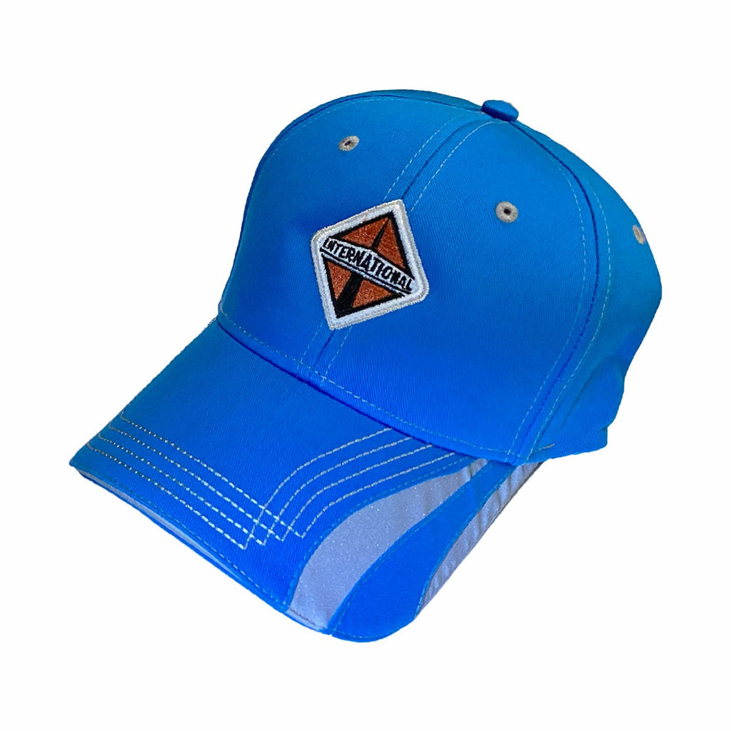 International Trucks Cap - Reflective Safety Stripe Embroidered Blue Hat