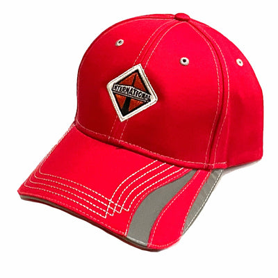 International Trucks Cap - Reflective Safety Stripe Embroidered Red Hat
