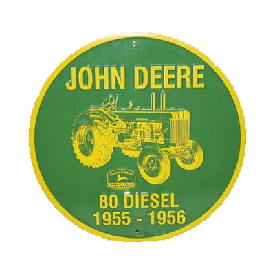 JD Round tractor sign  JD 80  1855-1956