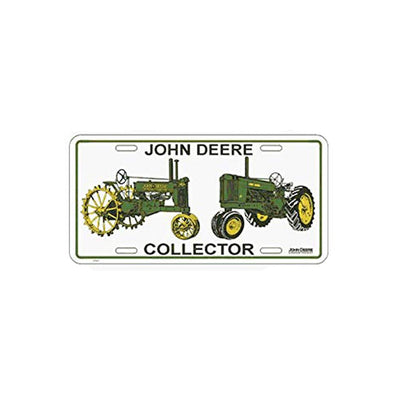 JD Tractor Collector License Plate