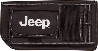 Jeep Black Car Truck or SUV Sun Visor Organizer Pocket Sunglasses holder
