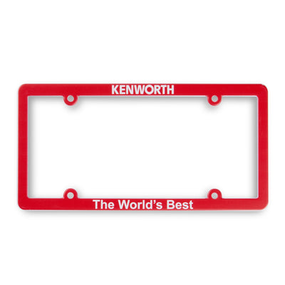 Kenworth Bug License Plate Frame KW Truck tag Holder "The World's Best"