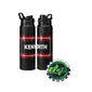 Kenworth Flames Aluminum insulated travel water bottle cup drink mug Thermos KW