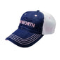 Kenworth Motors ladies PINK / DENIM women's embroidered trucker hat cap New