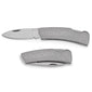 Kenworth Single Blade Lock Pocket Knife Silver New Kw sleek slim