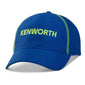 Kenworth Trucks Blue Mesh & Neon Green Stitching Snapback Trucker KW Cap/Hat