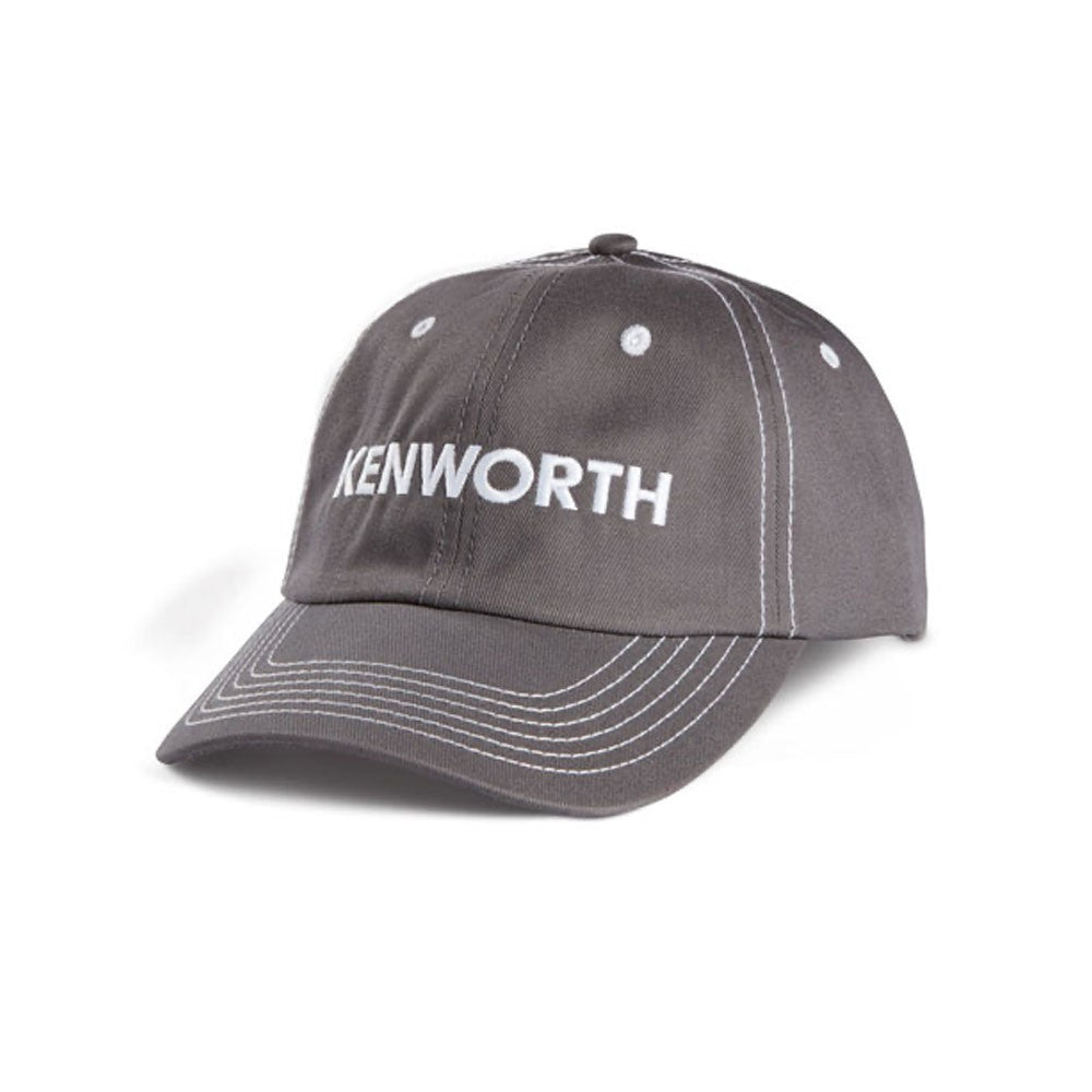 Kenworth Trucks Hat - Grey Chino Twill w/White Contrast Stitching Cap