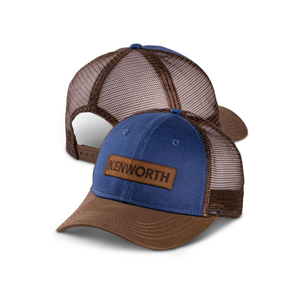 Kenworth Trucks Hat - KW Blue Pigment Dyed Trucker Cap