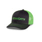 Kenworth Trucks Hat - KW Charcoal w/Green Mesh Richardson 112 Cap