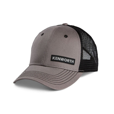Kenworth Trucks Hat - Structured KW Grey Hat w/Black Mesh Cap