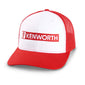Kenworth Trucks Red and White Classic embroidered Logo Cap KW adjustable Hat