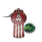 kw kenworth logo emblem semi truck Christmas ornament holiday belt necklace