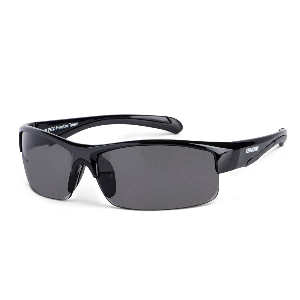 KW Kenworth Sport Sunglasses Black w/ rubberized ear pads UV400 New