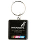 Mack dog Bulldog nascar keychain key ring  "official hauler of nascar"