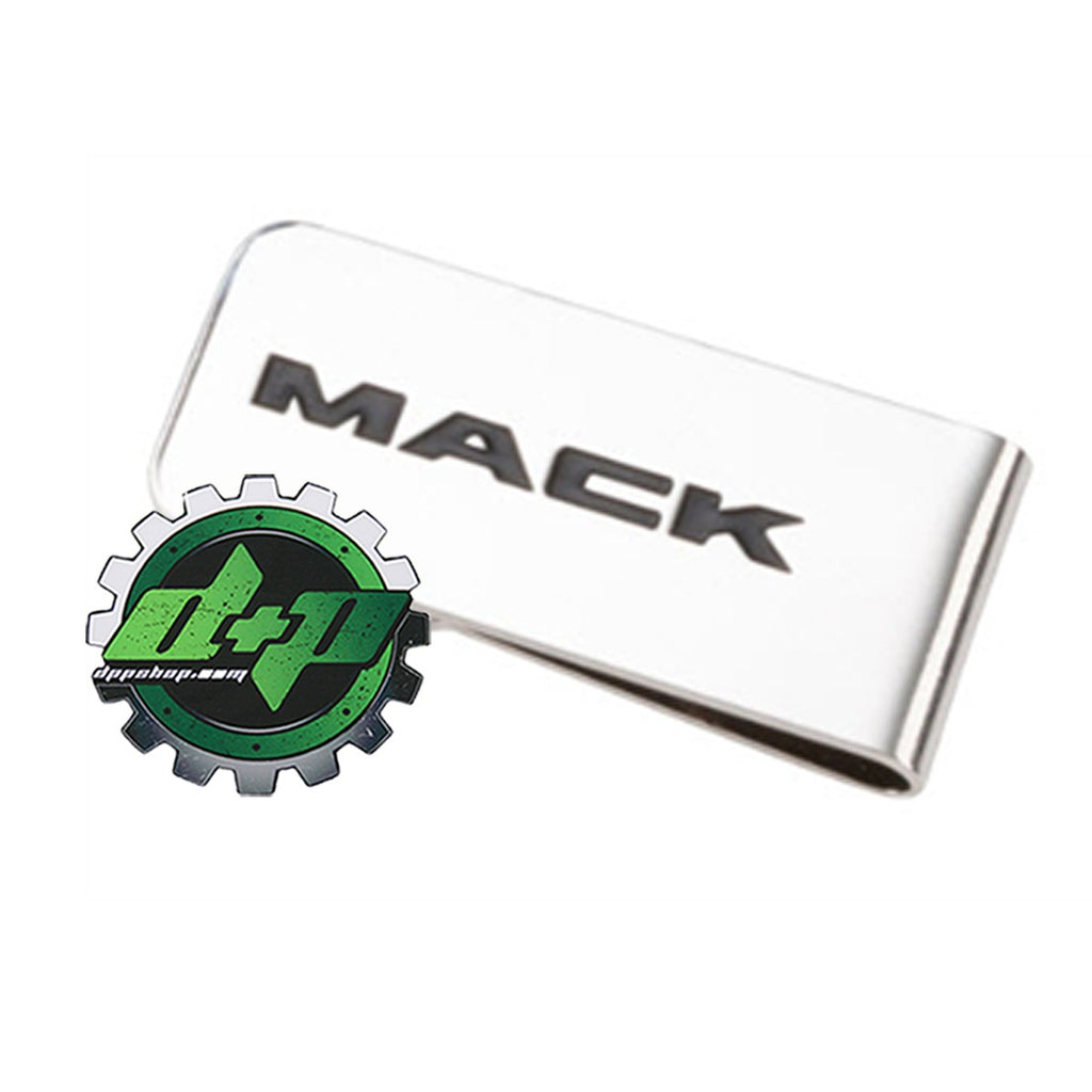 Mack truck bulldog silver metal money clip collector trucks dog diesel gear gift