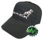 mack truck embroidered black cap adjustable back closure