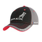 Mack Trucks Black Grey & Red Cap Official Hauler of Nascar Embroidered Bulldog Dog Hat