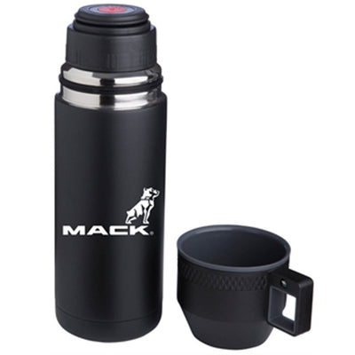 Mack trucks Bulldog Black out Travel Thermos with Cup 20oz
