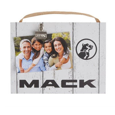 Mack Trucks Bulldog Logo Clip it Hanging or Standing Photo Plaque Trucker decor