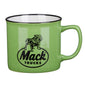 Mack Trucks Bulldog Logo Green Coffee cup mug Lime Green ceramic camp gear new