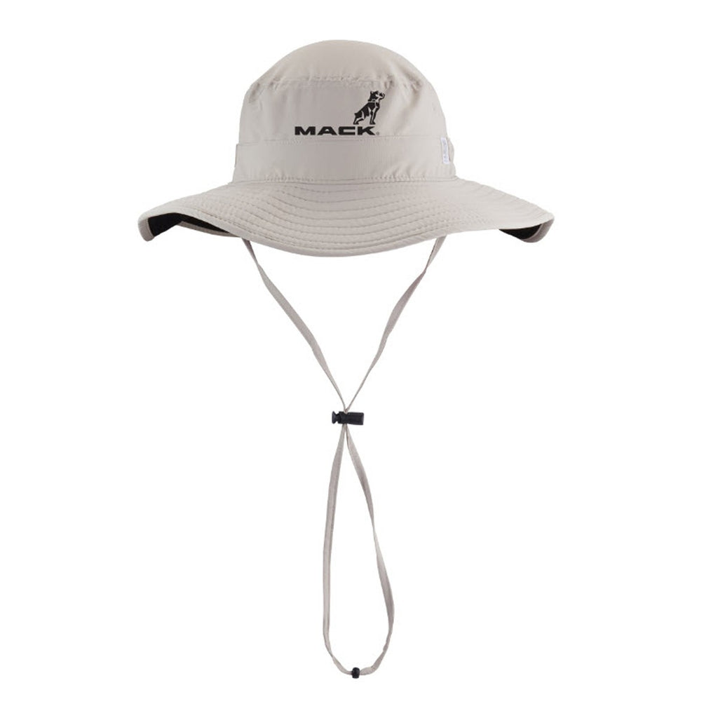 Mack Trucks Khaki Boonie Outdoors Fishing Hat Tan Sun Cap Adjustable