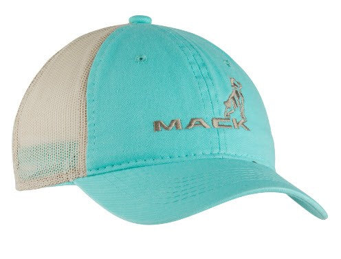 Mack Trucks Ladies Mint Cap Embroidered Bulldog Mack Wordmark Hat