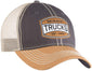 Mack Trucks Patch Hat Grey & Gold w/Tan Mesh Back Cap