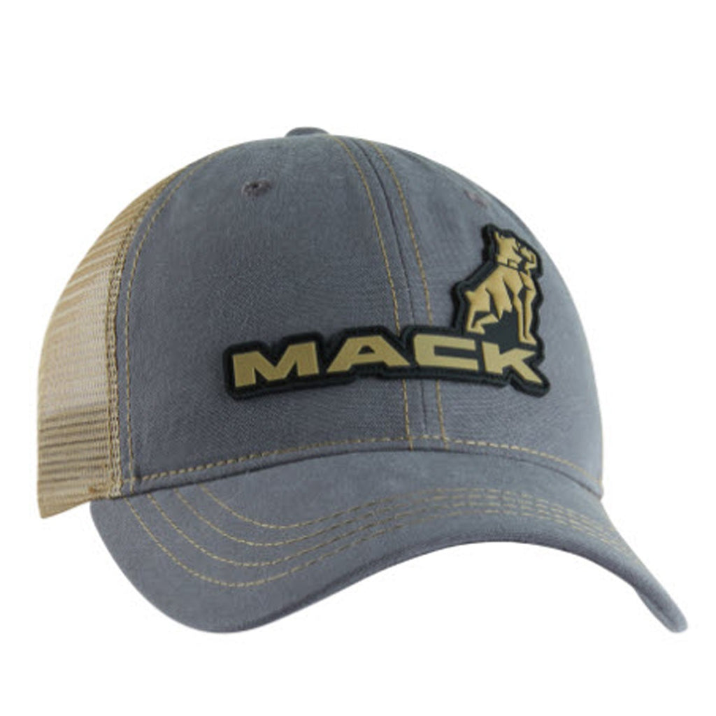 Mack Trucks Rubber Logo Hat Charcoal Summer Mesh back cap New