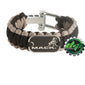 Mack Trucks Survival paracord wristband military hiking safety bracelet bull dog