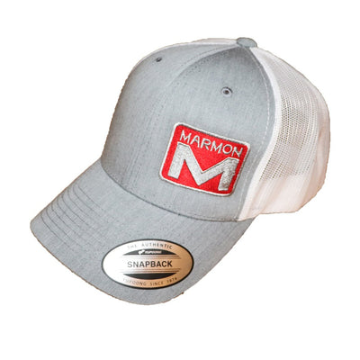 Marmon Trucks Cap Heather Denim / White Mesh Snapback Hat w/ side set Logo