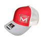 Marmon Trucks Tri- Color Cap Red / Heathered Denim bill / White Mesh Snapback Hat