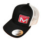 Marmon Trucks Black / White Mesh Snapback Hat w/ side set Logo