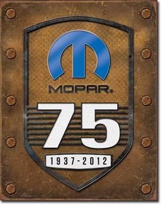 Mopar 75th Anniversary Metal Sign