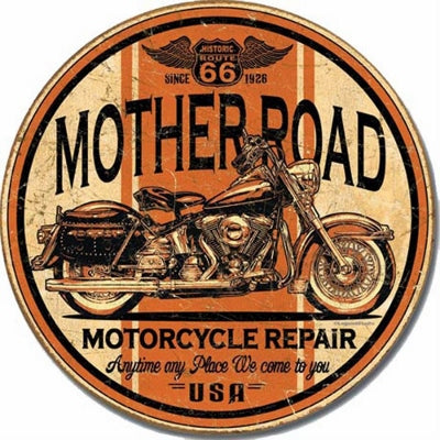 Mother Road Repair Metal Sign