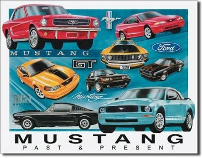 Mustang Chronology Metal Sign