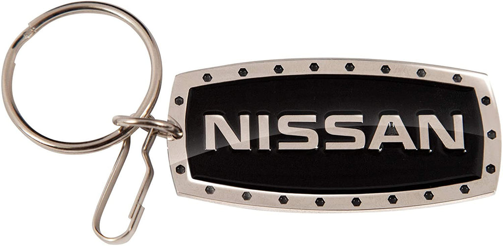 Nissan Rivet keychain chrome and black