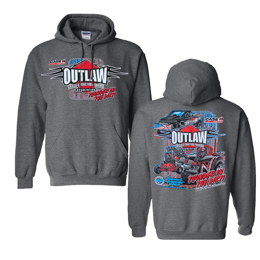 Outlaw Truck and Tractor Pulling Association Dark Heather Hoodie