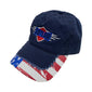 Outlaw Truck and Tractor Pulling Association Navy w/ Flag Bill Hat