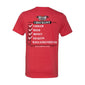 Outlaw Truck & Tractor Pulling Assoc. Red Heather Checklist T-Shirt