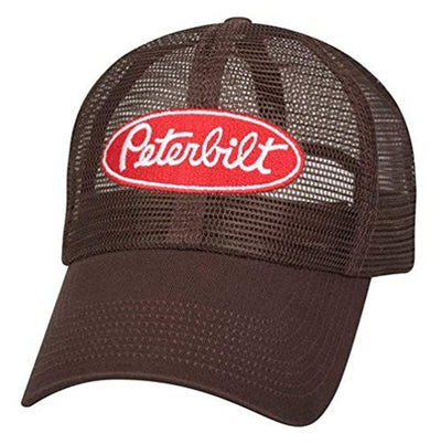 Peterbilt All mesh trucker brown semi diesel truck hat Summer Cap