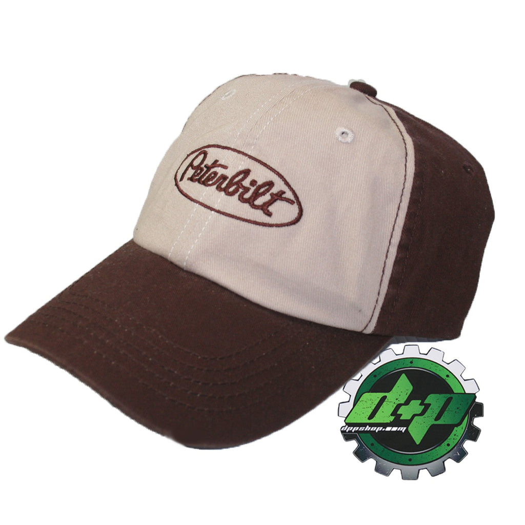 Peterbilt base ball cap trucker hat brown