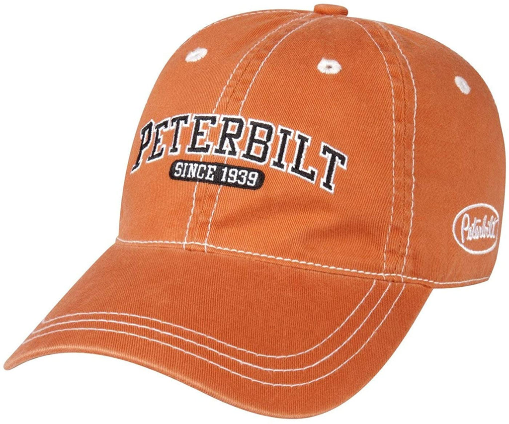 Peterbilt embroidered Cap Orange new diesel Pete hunting Classic since 1939 Hat