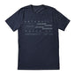 Peterbilt Motor Co. Heathered T-shirt PB trucks Navy Heathered Tee Shirt New